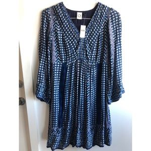 Akemi + Kin Blue Embroidered Shift Dress